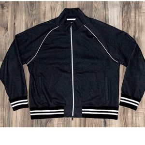 Todd Snyder black herringbone track jacket size XL